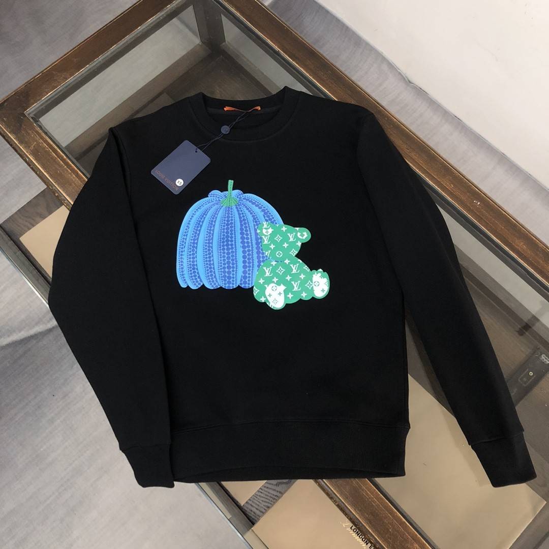 Louis Vuitton 2023 new autumn and winter couples style round neck sweatshirt