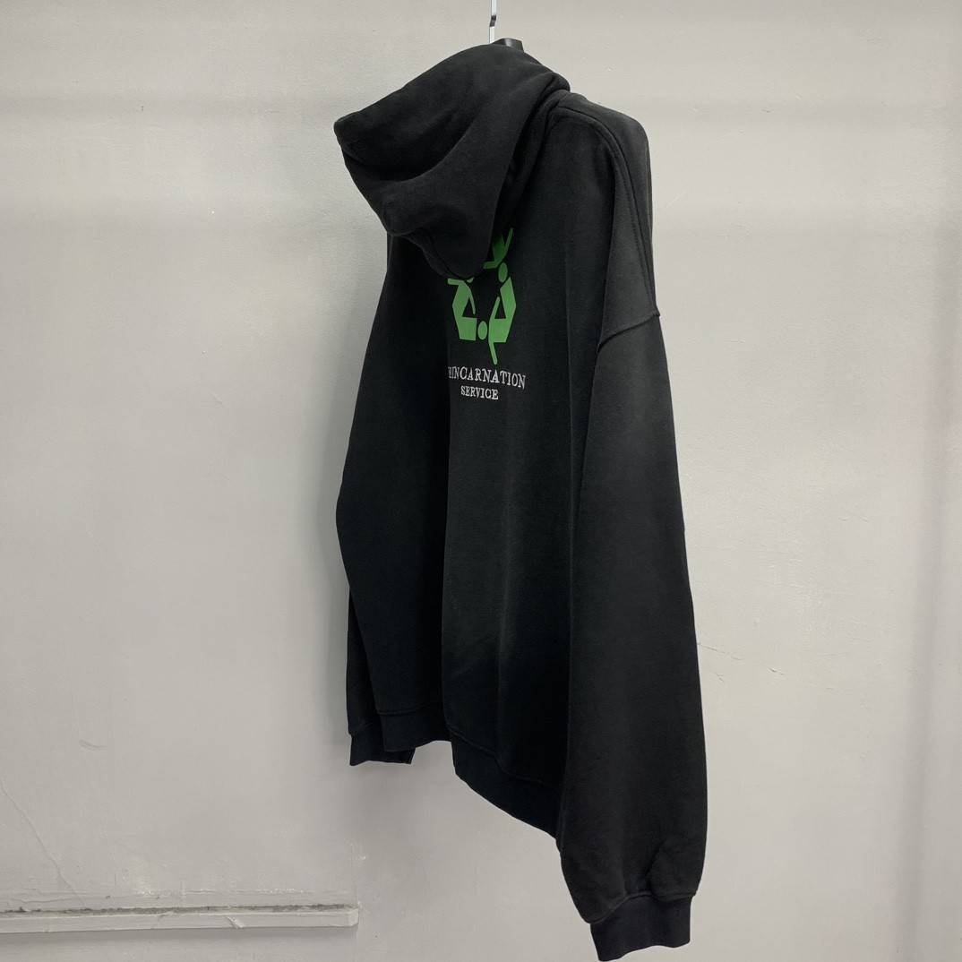 Balenciaga lettered washed sweatshirt