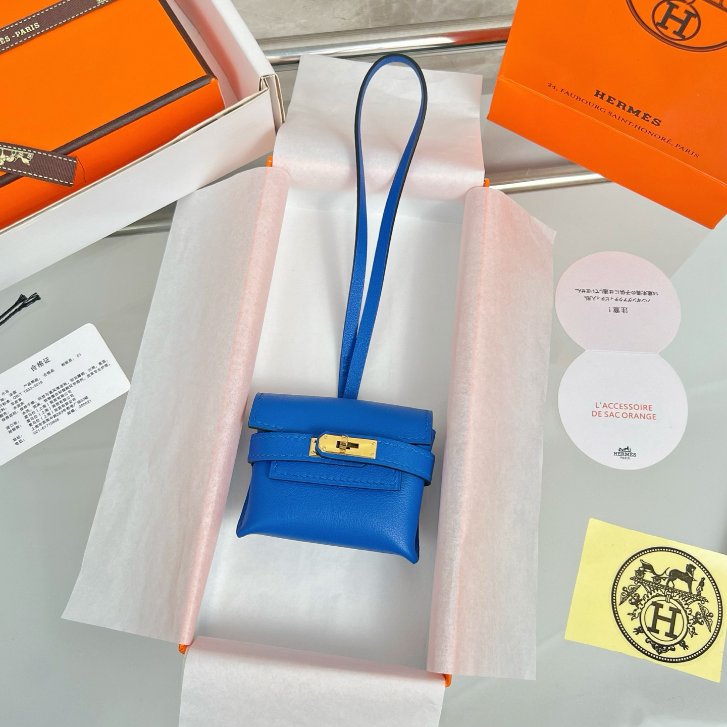 Hermes Kelly earphone bag pendant Kelly festival pendant bag pendant