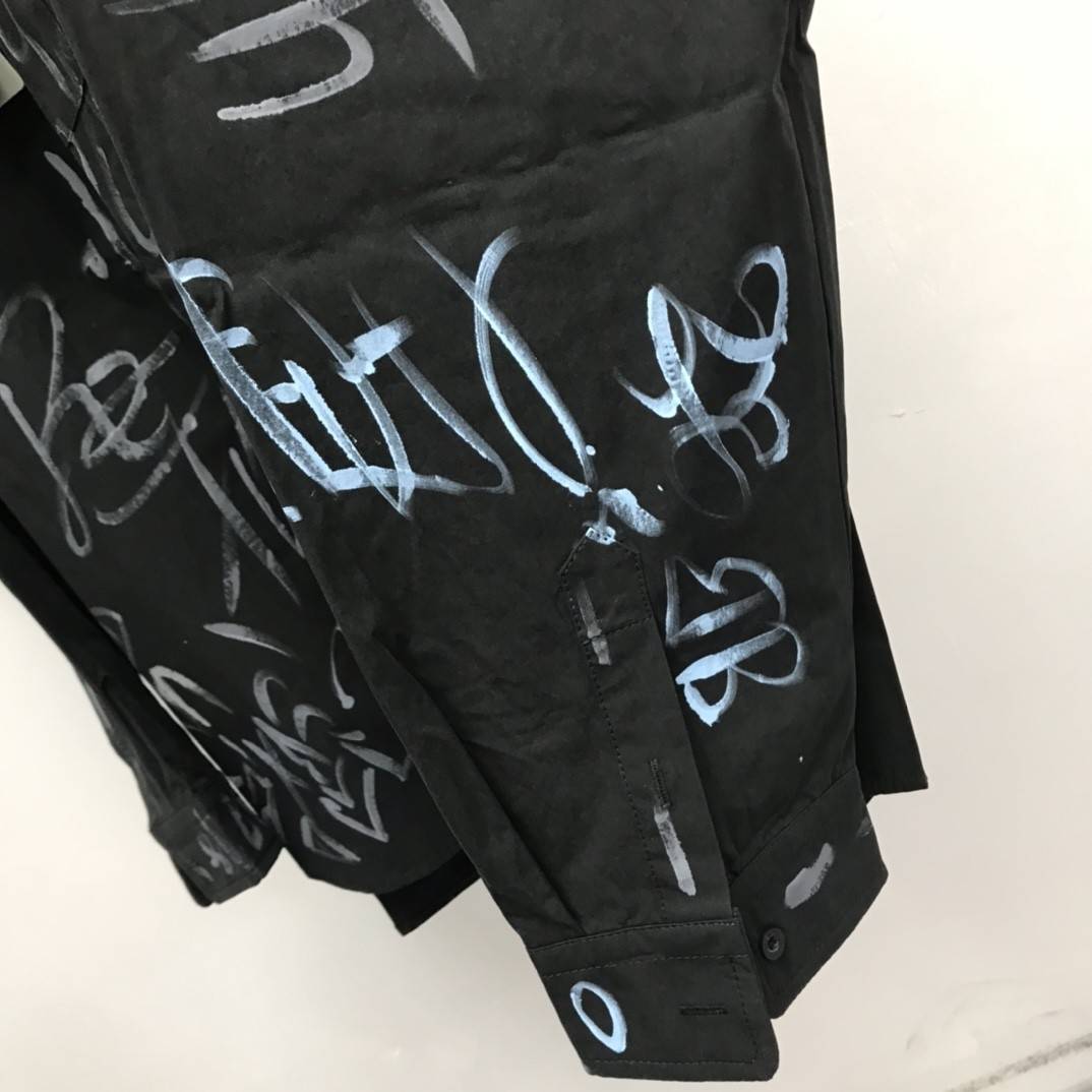 Balenciaga BLCG graffiti long-sleeved shirt