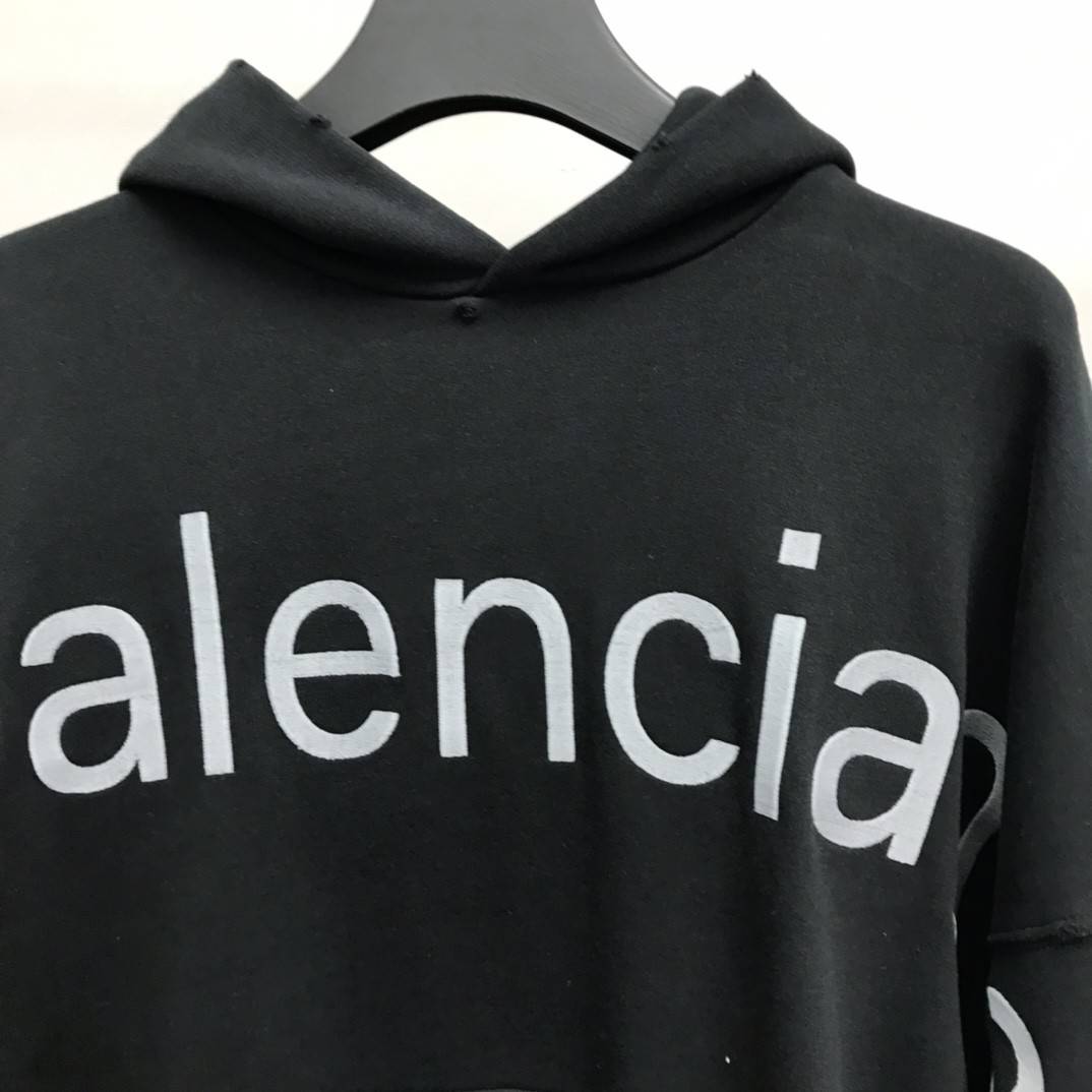 Balenciaga lettered hooded sweatshirt