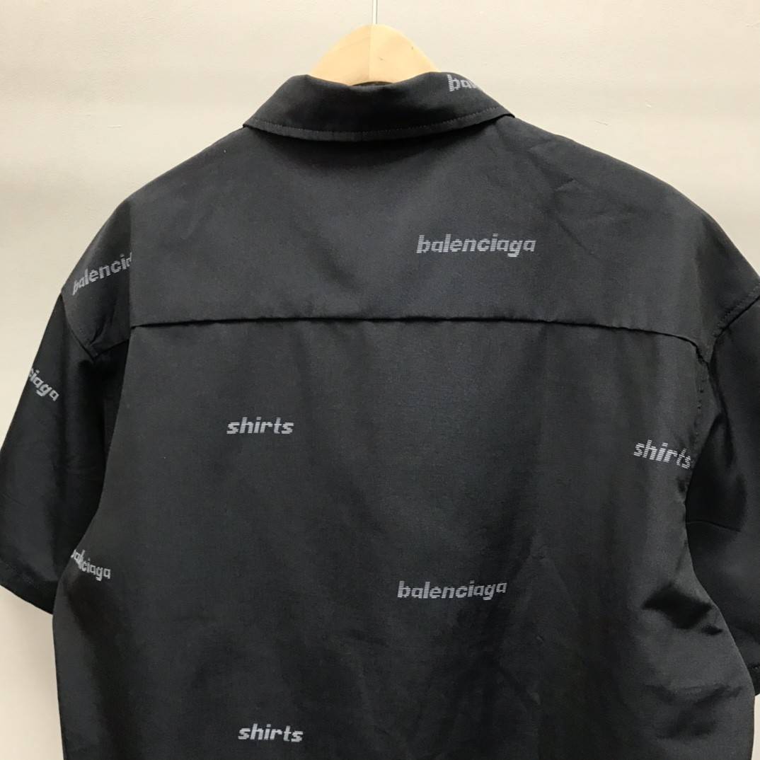 Balenciaga bullet screen short sleeve shirt
