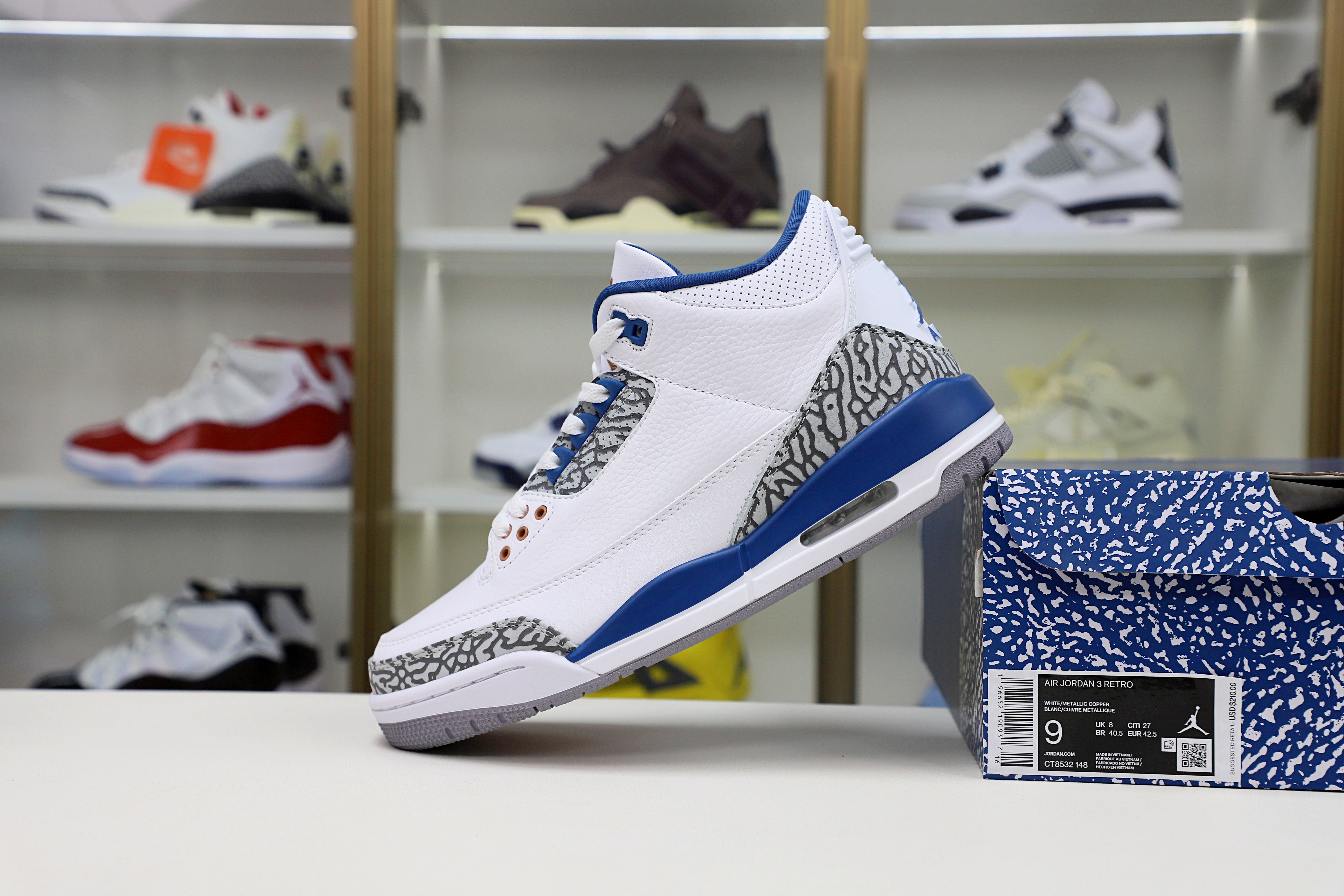 Jordan Air Jordan 3 retro"wizards"(CT8532-148)
