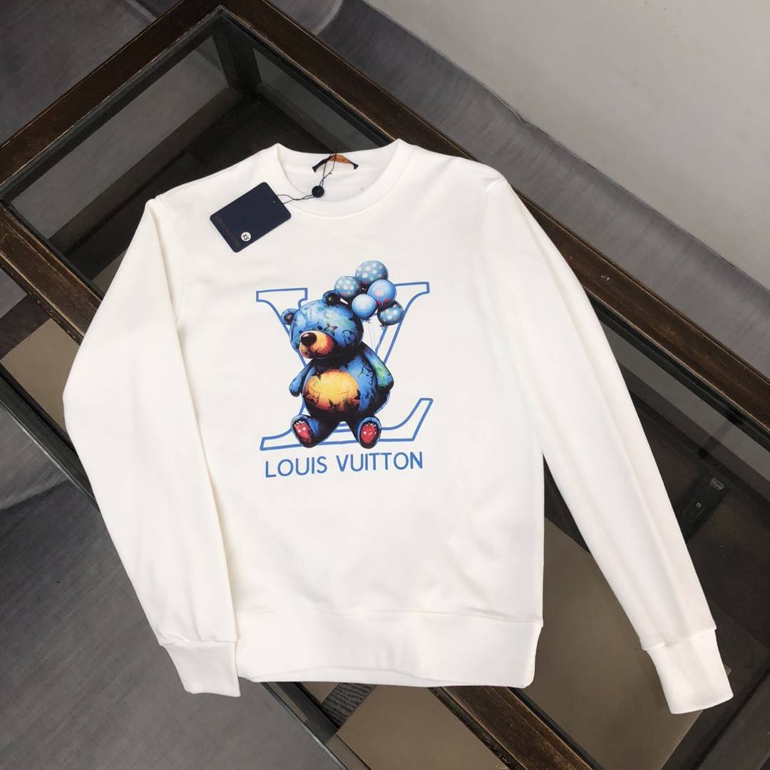 Louis Vuitton 2023 new autumn and winter couples style round neck sweatshirt
