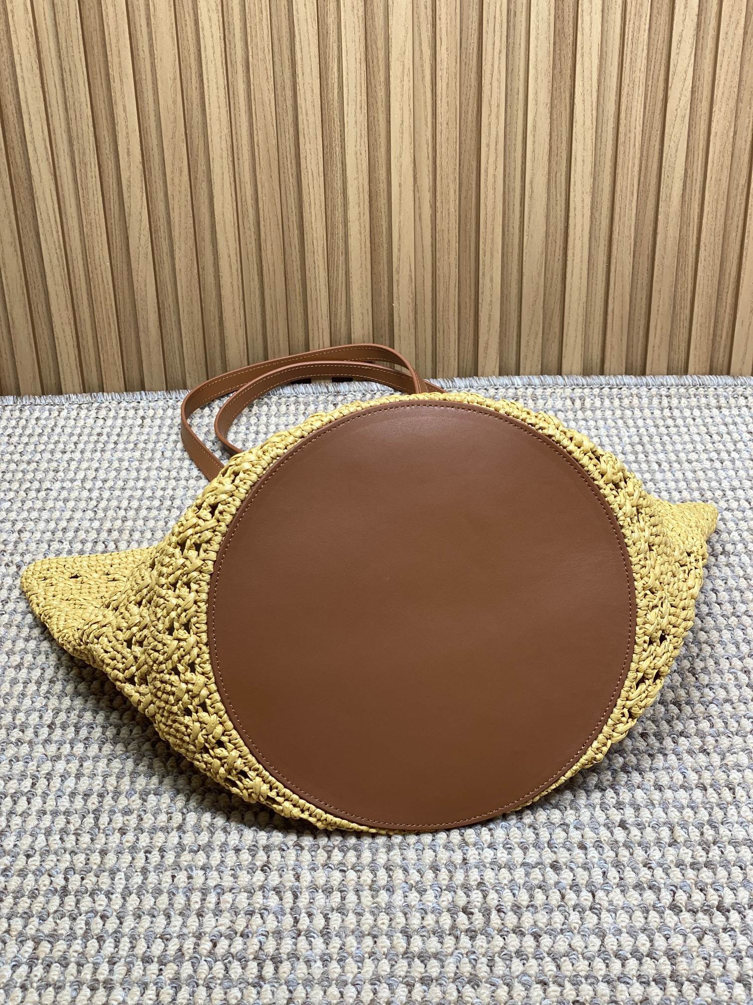 YSL straw tote basket, pure handmade. 685618 Size: 55*31*28cm