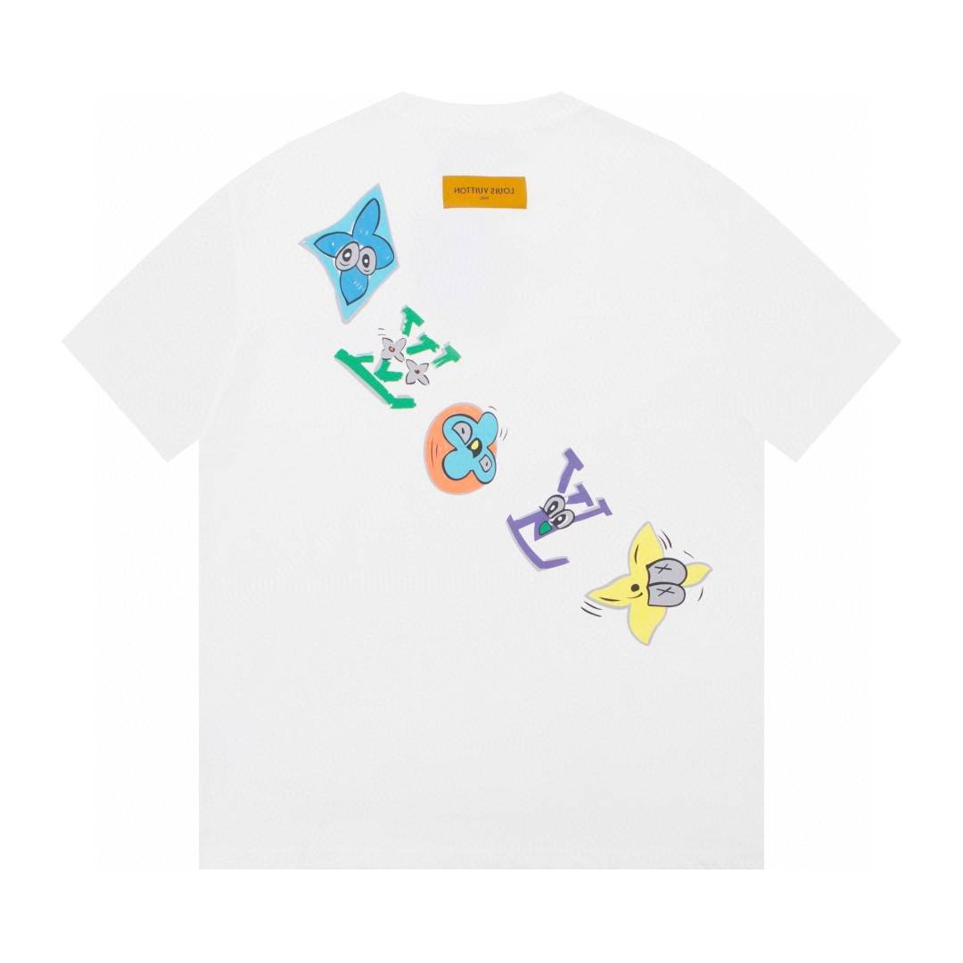 Louis Vuitton 23ss front and back patterned t-shirt