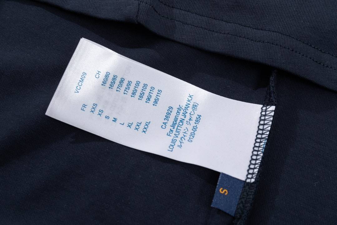 Louis Vuitton 23ss small plane full print pattern gold classic T-shirt