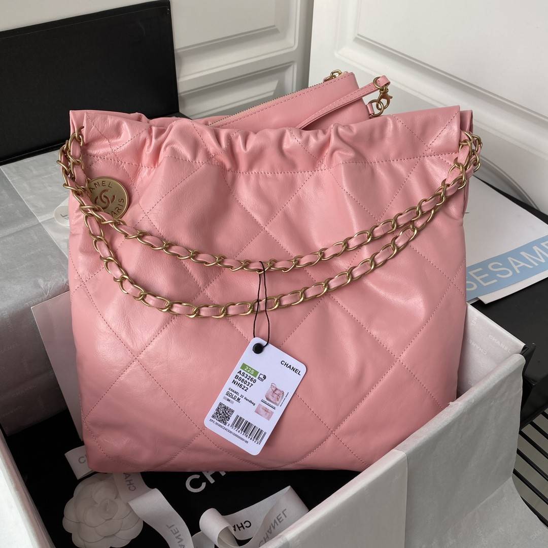 CH*EL2022S Hot 22 Bag Shopping Bag AS3260, Top Quality! Size:35*37*7cm