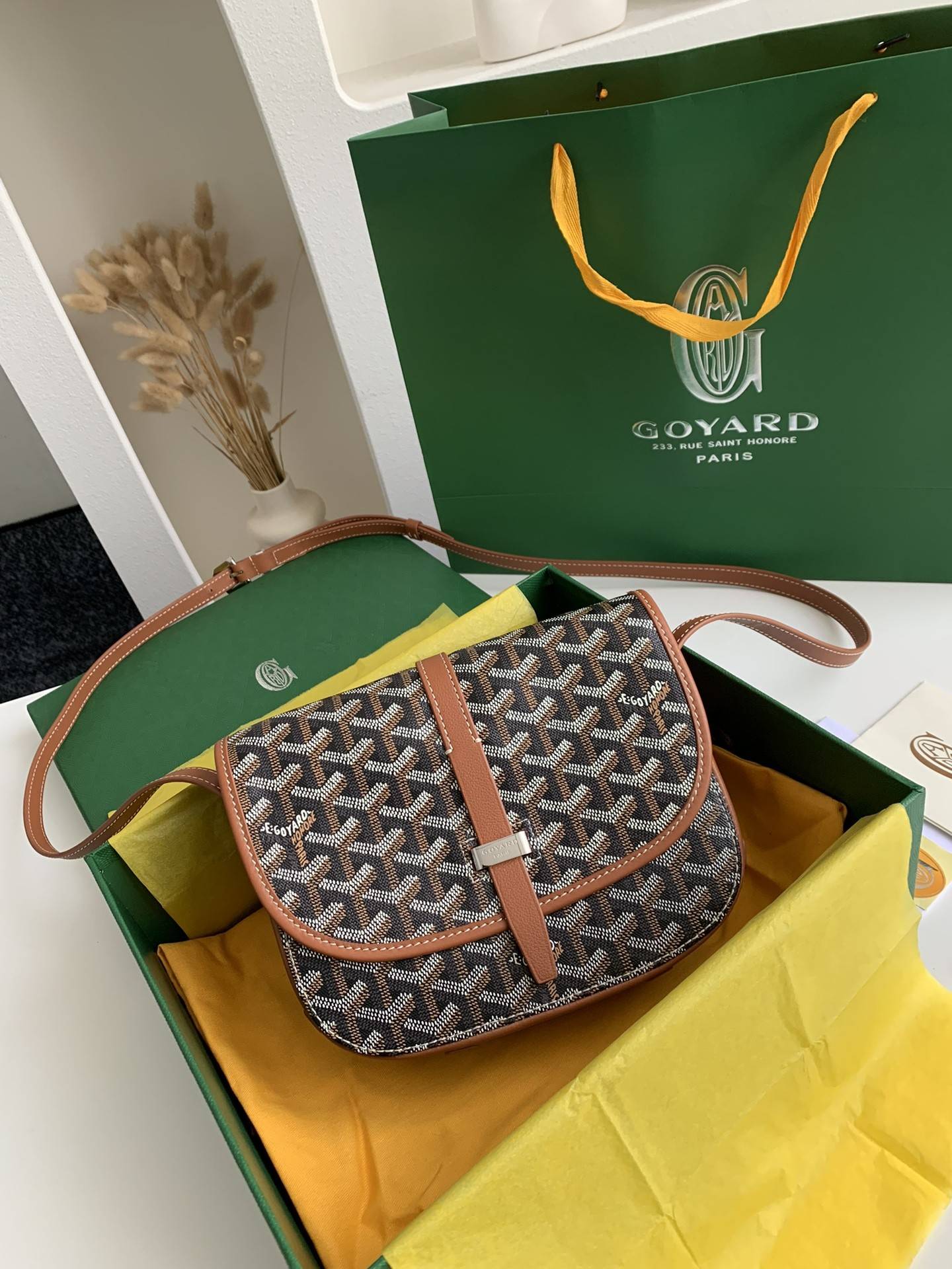 Goyard BeL*Védère bag Top Quality  Size:21.5*16*6cm