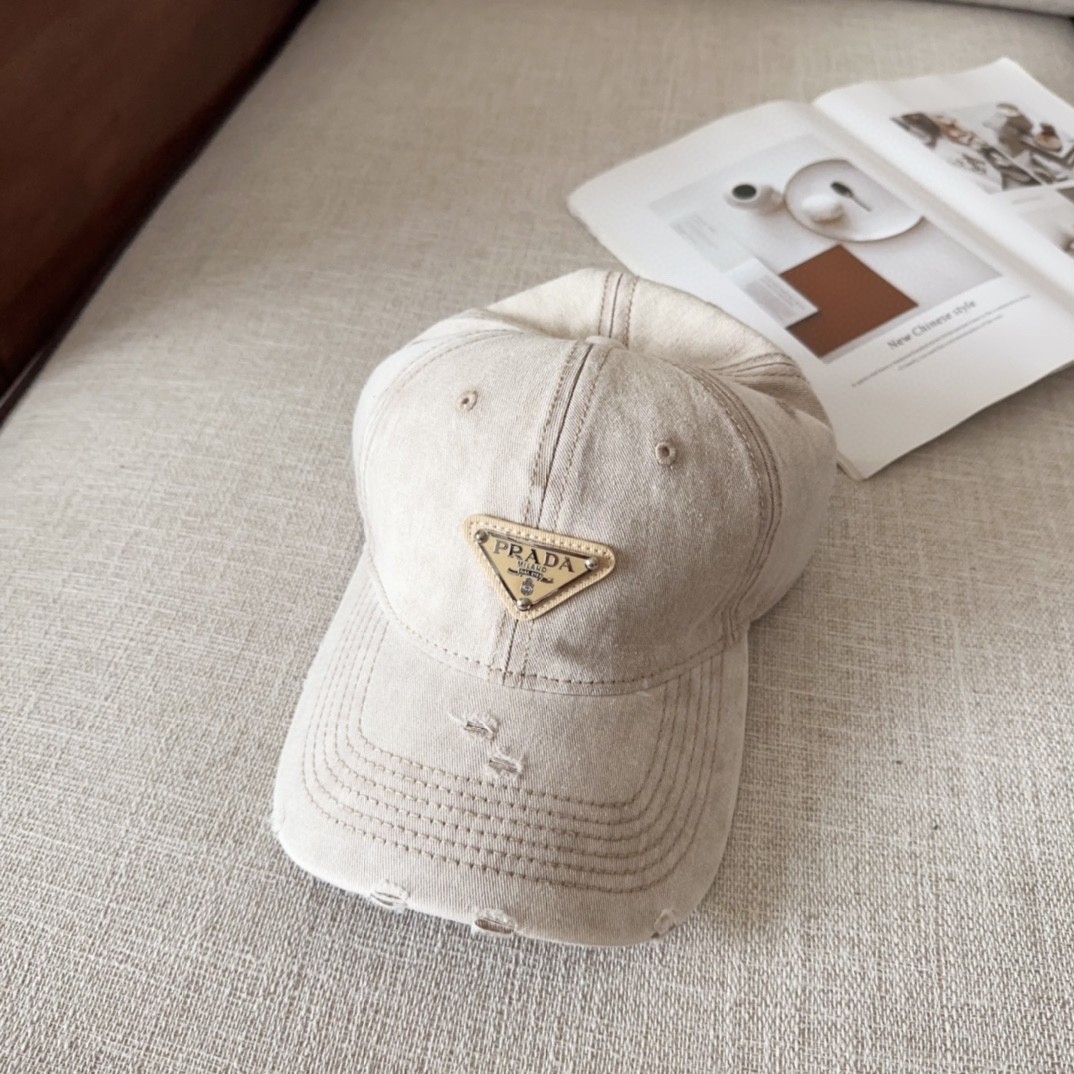 [#4811」 Prada baseball cap peaked ca p hat