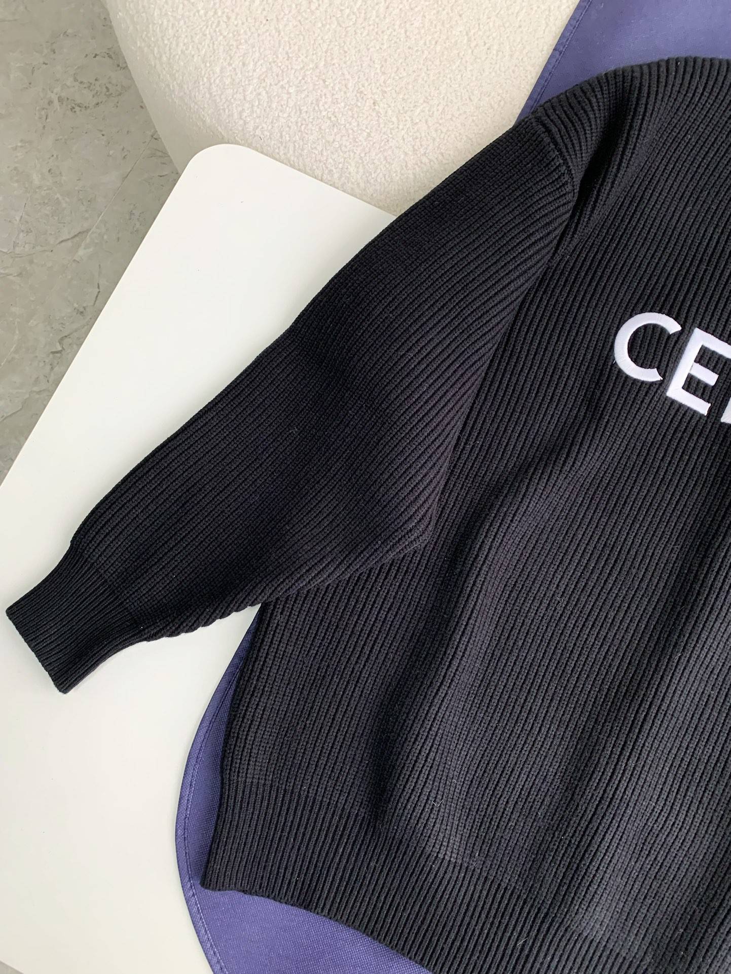 Celine sweater knitted material