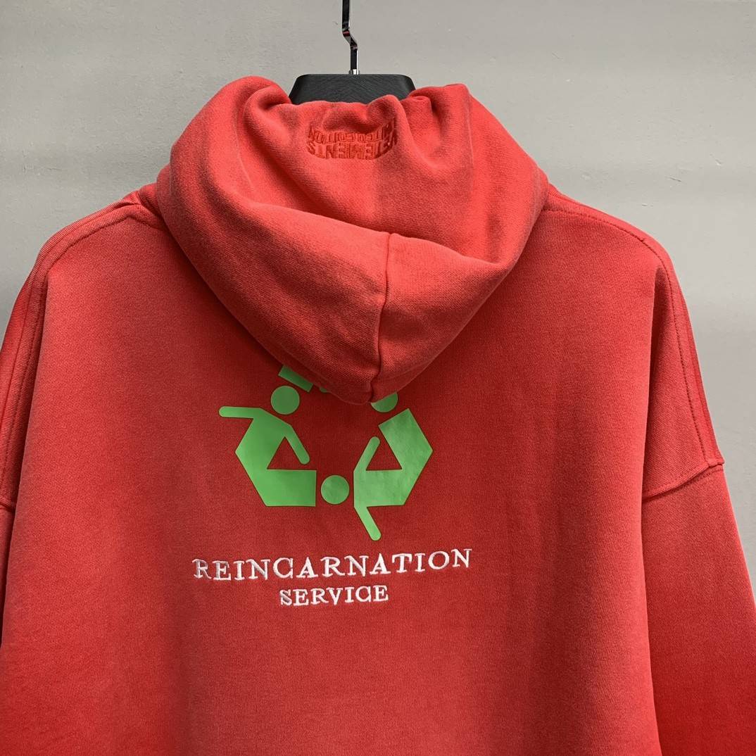 Balenciaga lettered washed sweatshirt