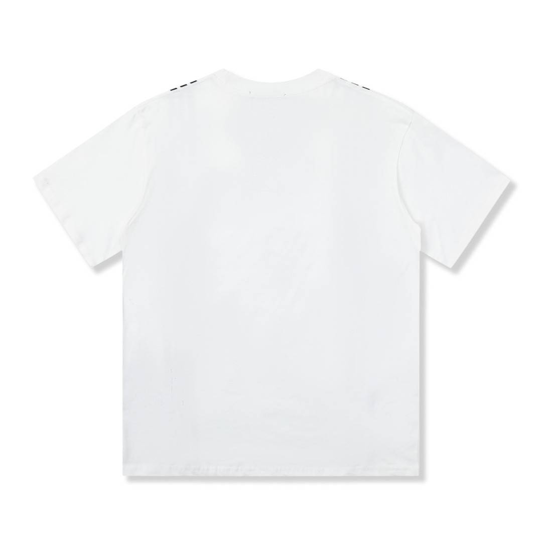 G*u*i 23ss double g vertical stripe foam printed t-shirt
