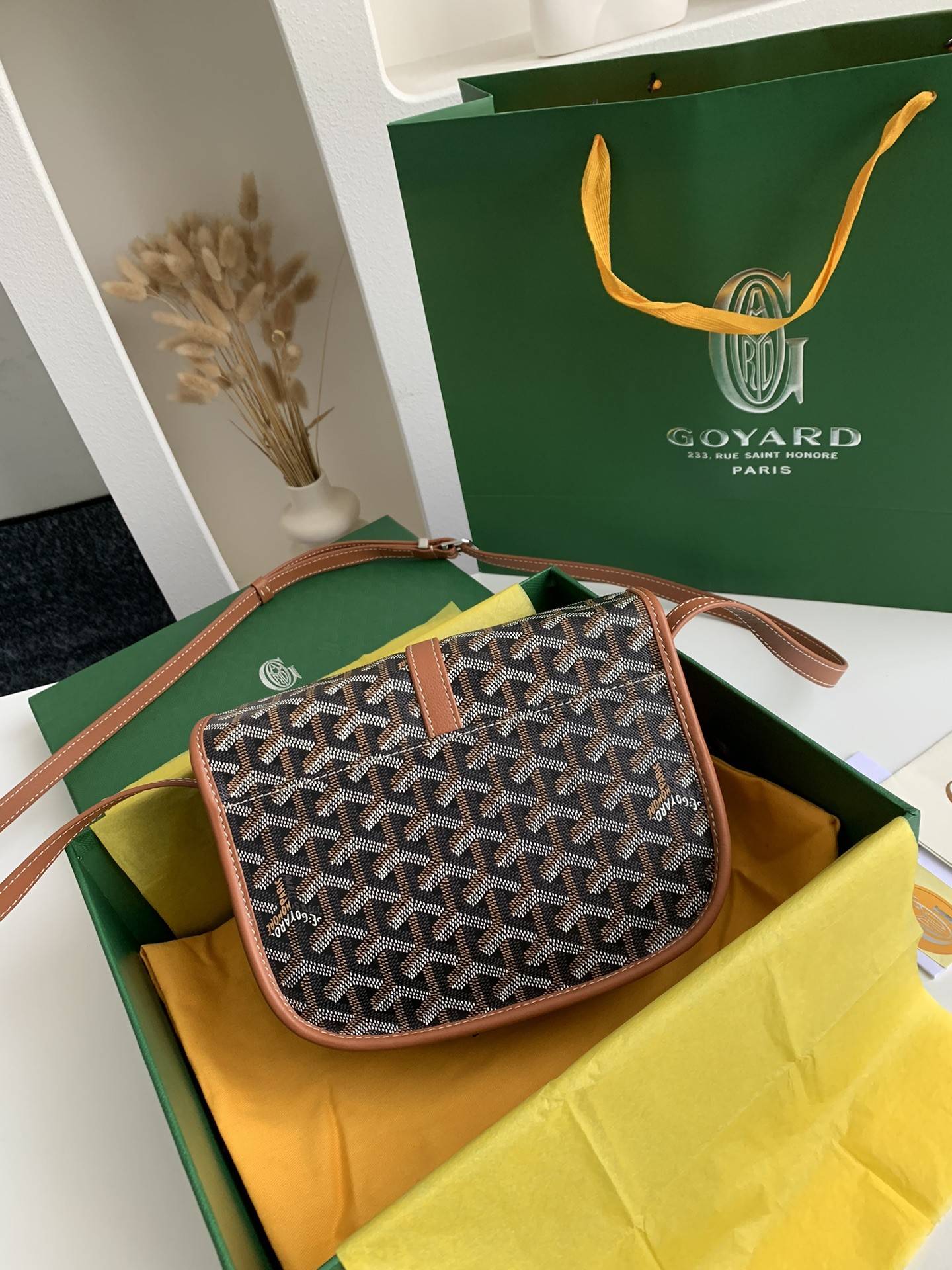 Goyard BeL*Védère bag Top Quality  Size:21.5*16*6cm