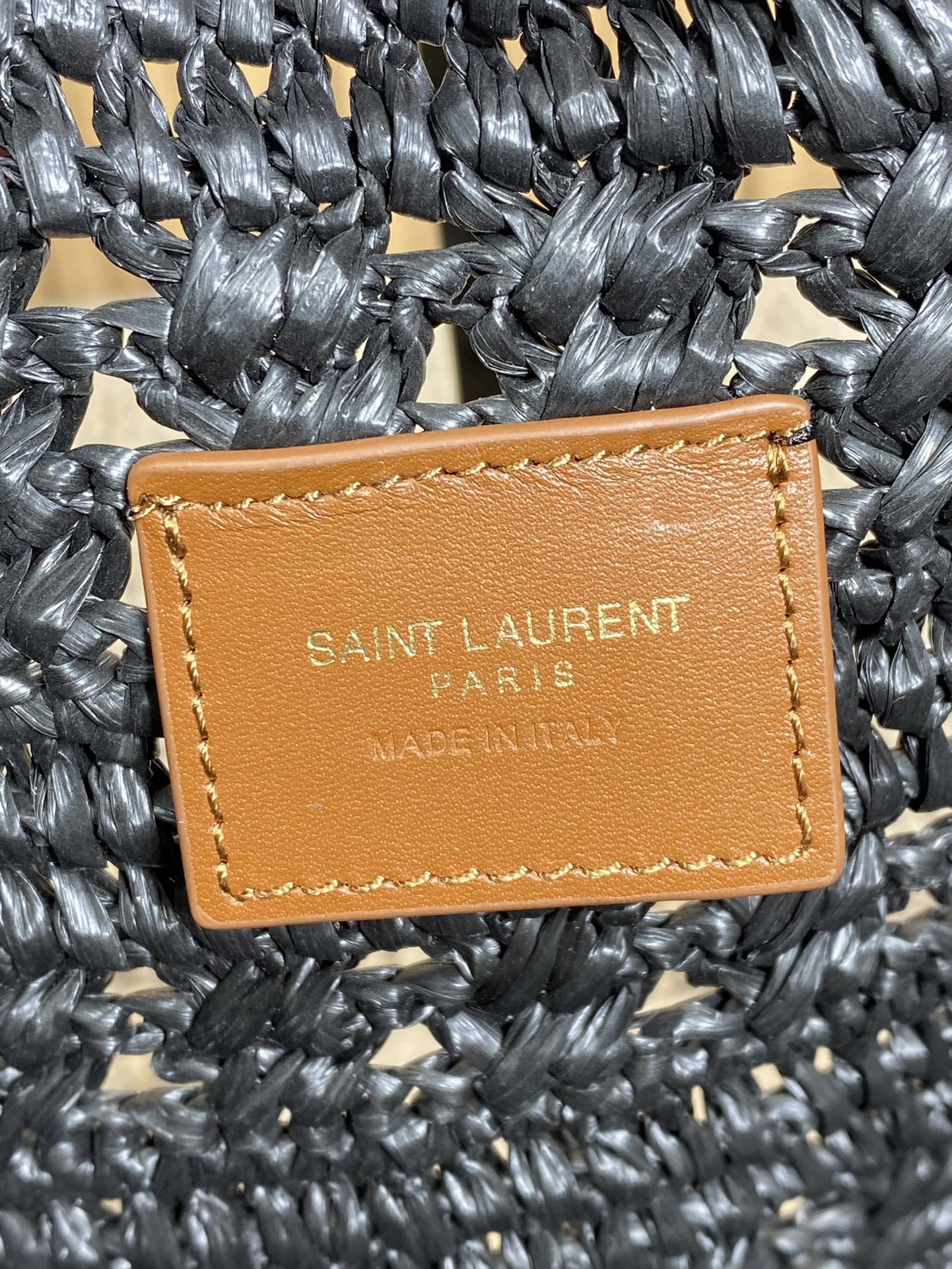 YSL straw tote basket, pure handmade. 685618 Size: 55*31*28cm