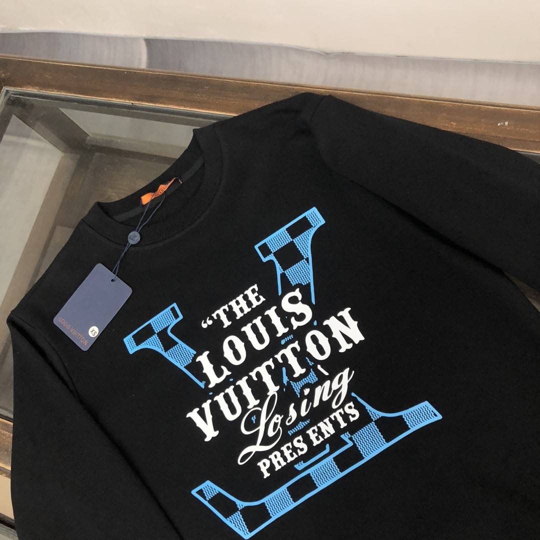 Louis Vuitton 2023 new autumn and winter couples style round neck sweatshirt