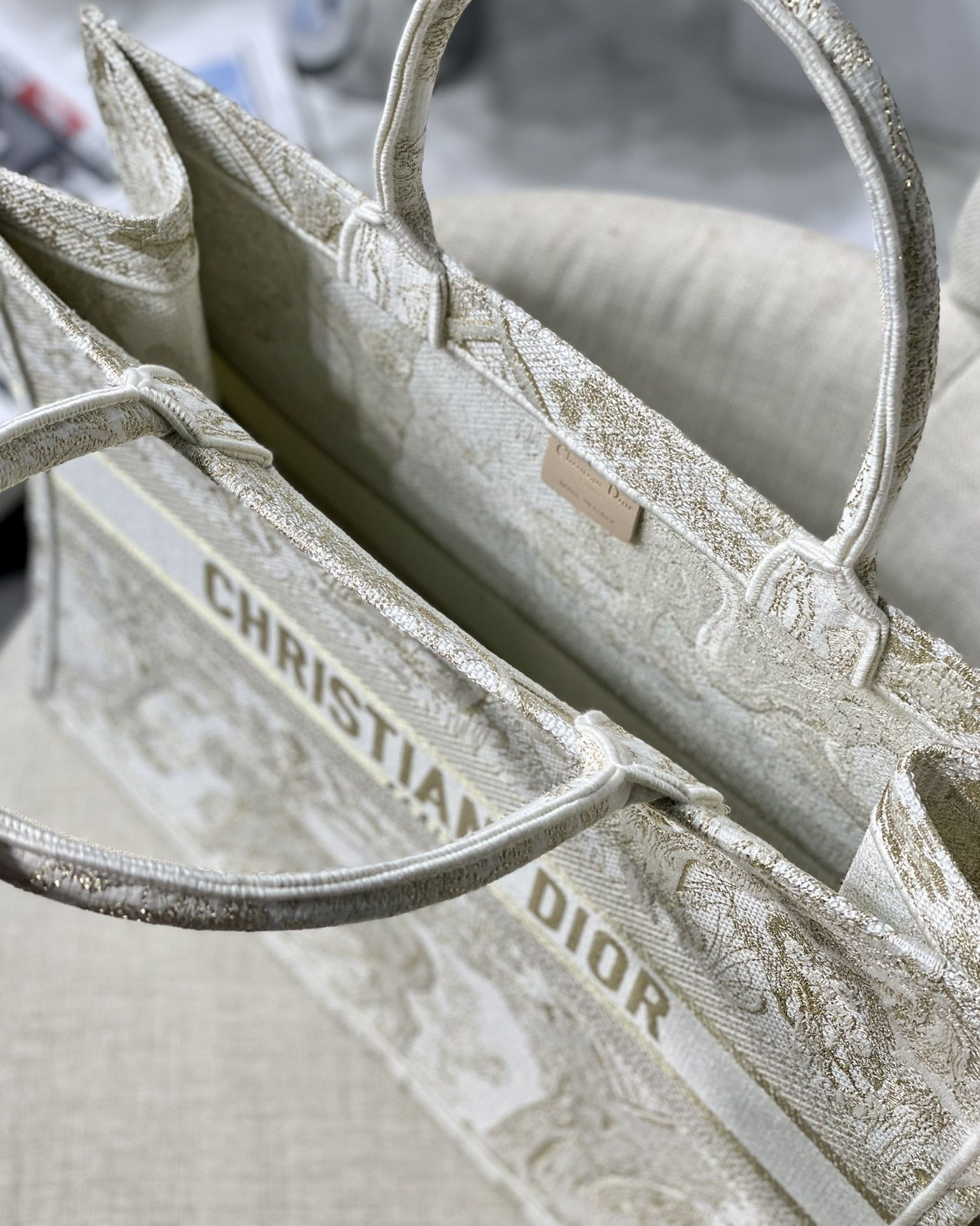 Large Dior Book Tote