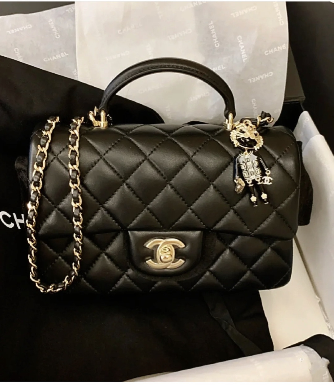 Chanle Mini Flap Bag With Top Handle