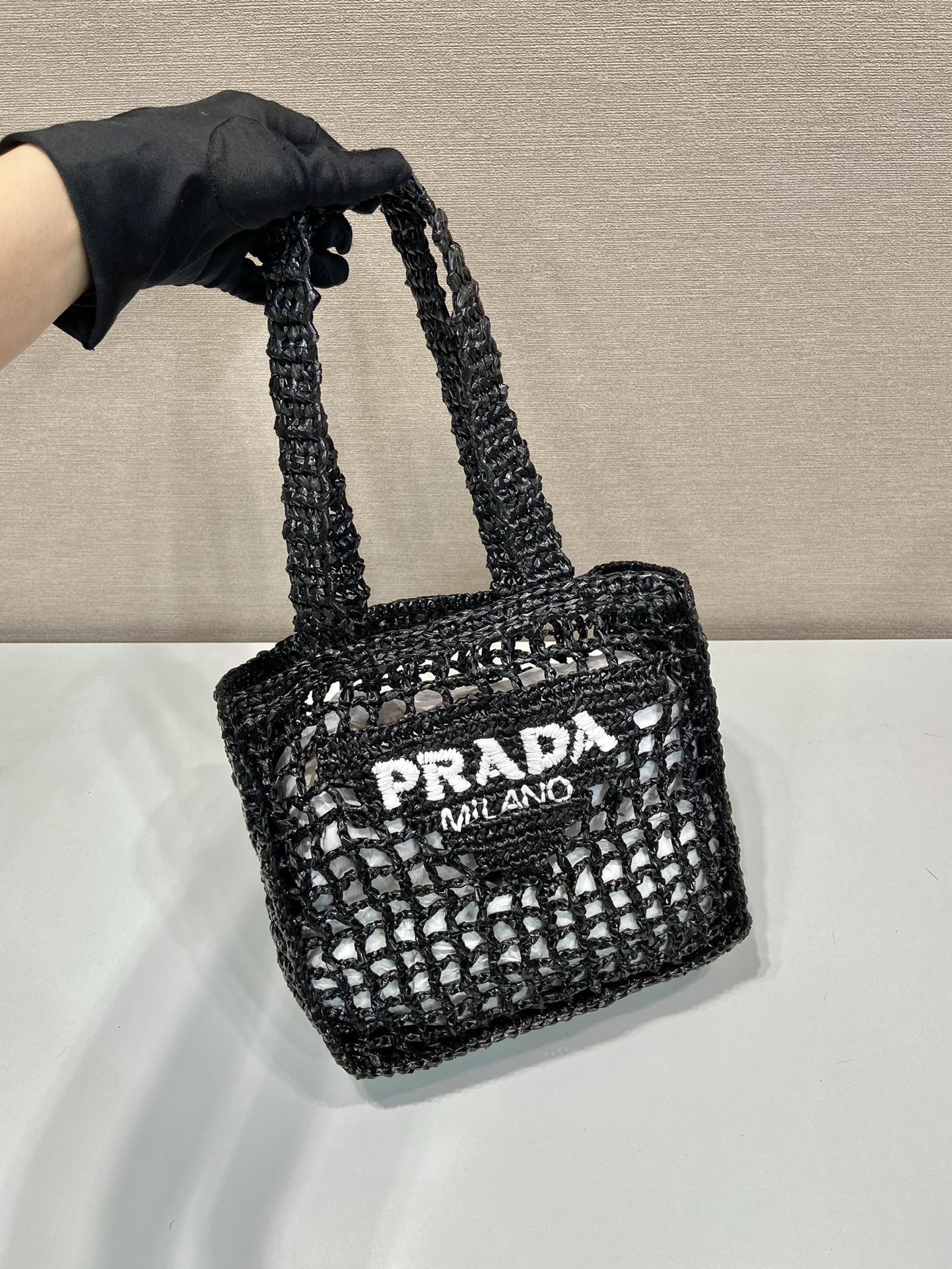 Prada Crochet Tote Bag