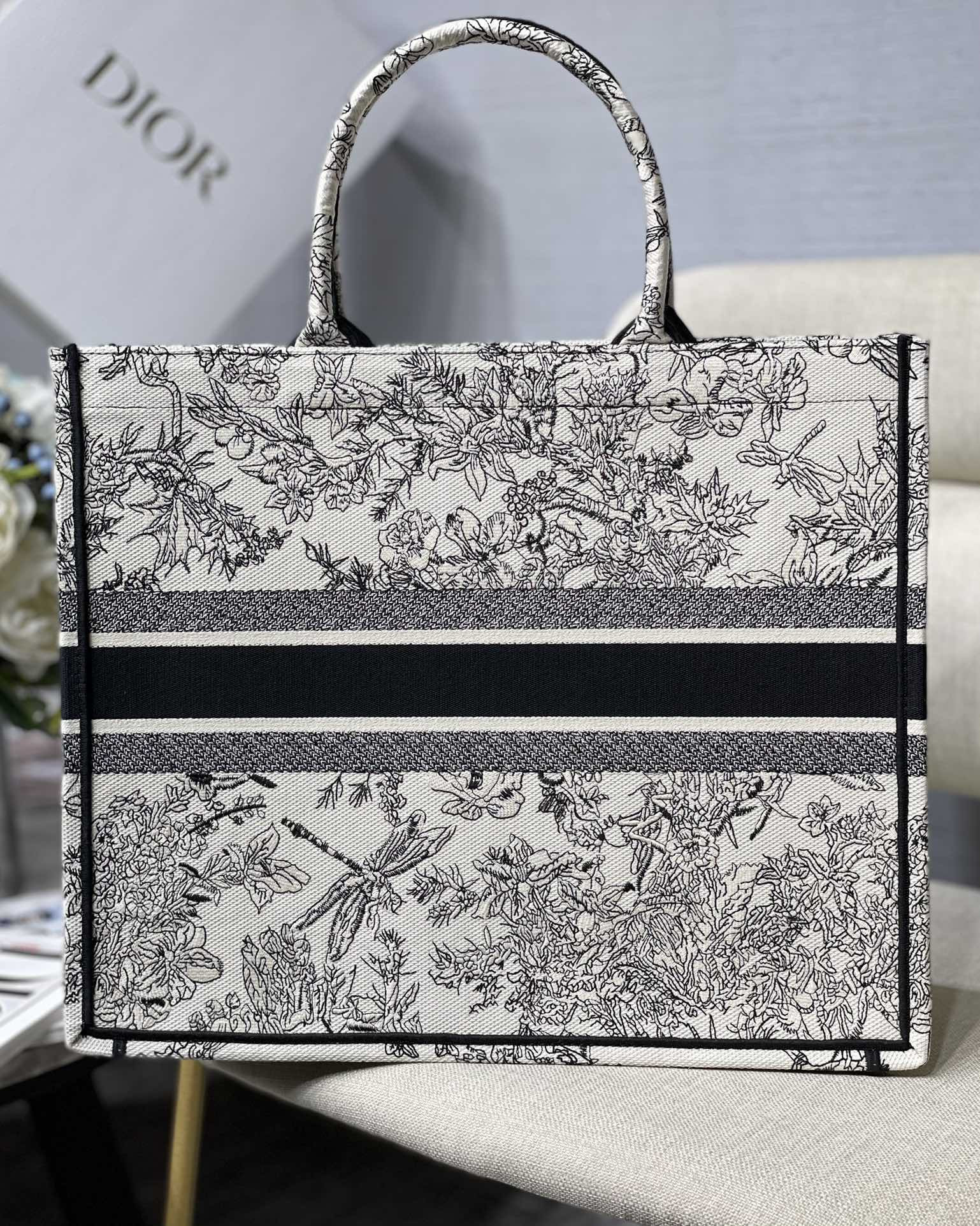 Large Dior Book Tote
