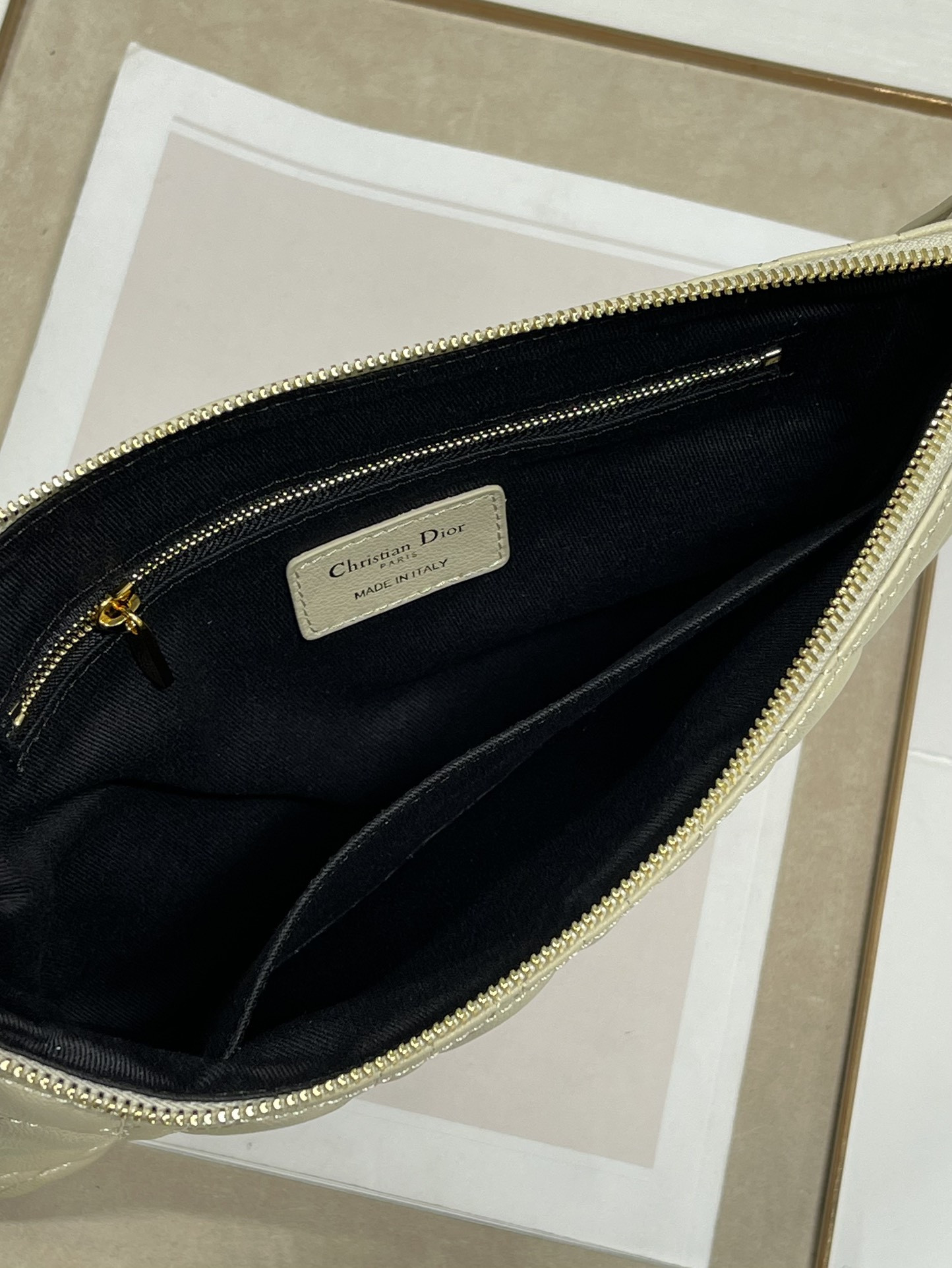 Large Dior Caro Daily Pouch