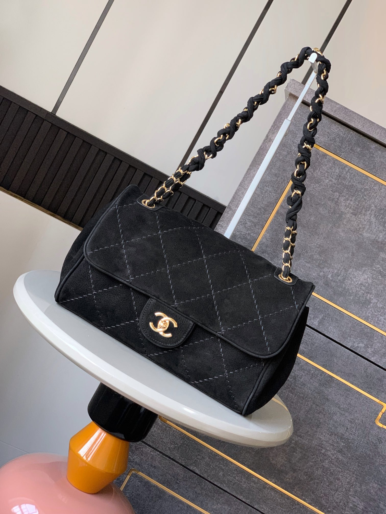 Chanel Classic Hand Bag Gold Handware