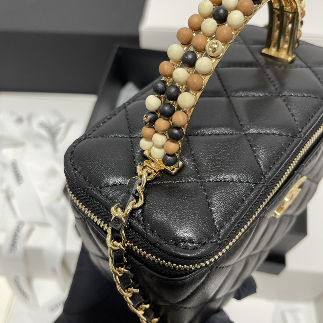 Chanel Wooden Bead Handle Bag