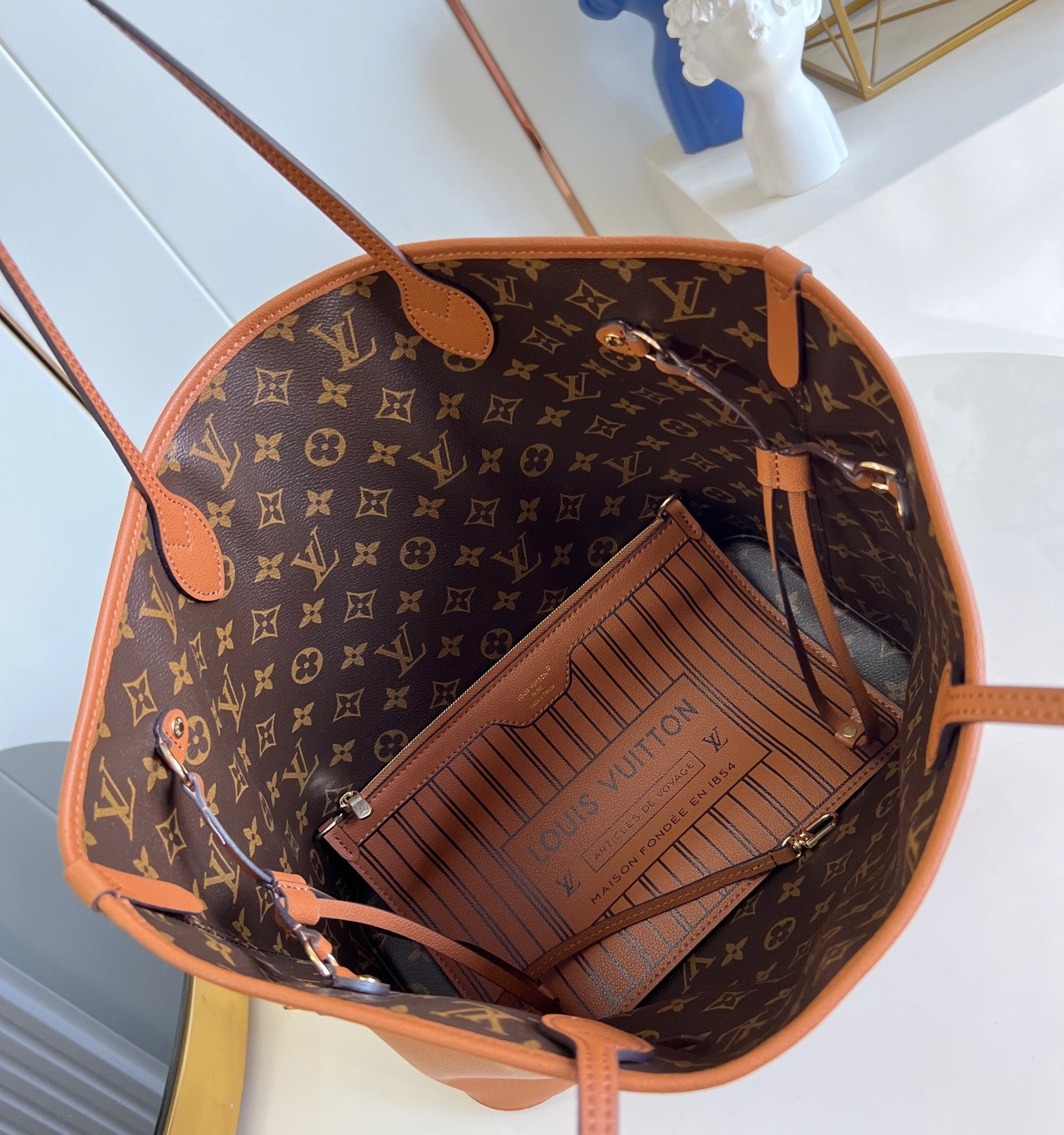 Louis Vuitton Neverfull Inside Out Handbag