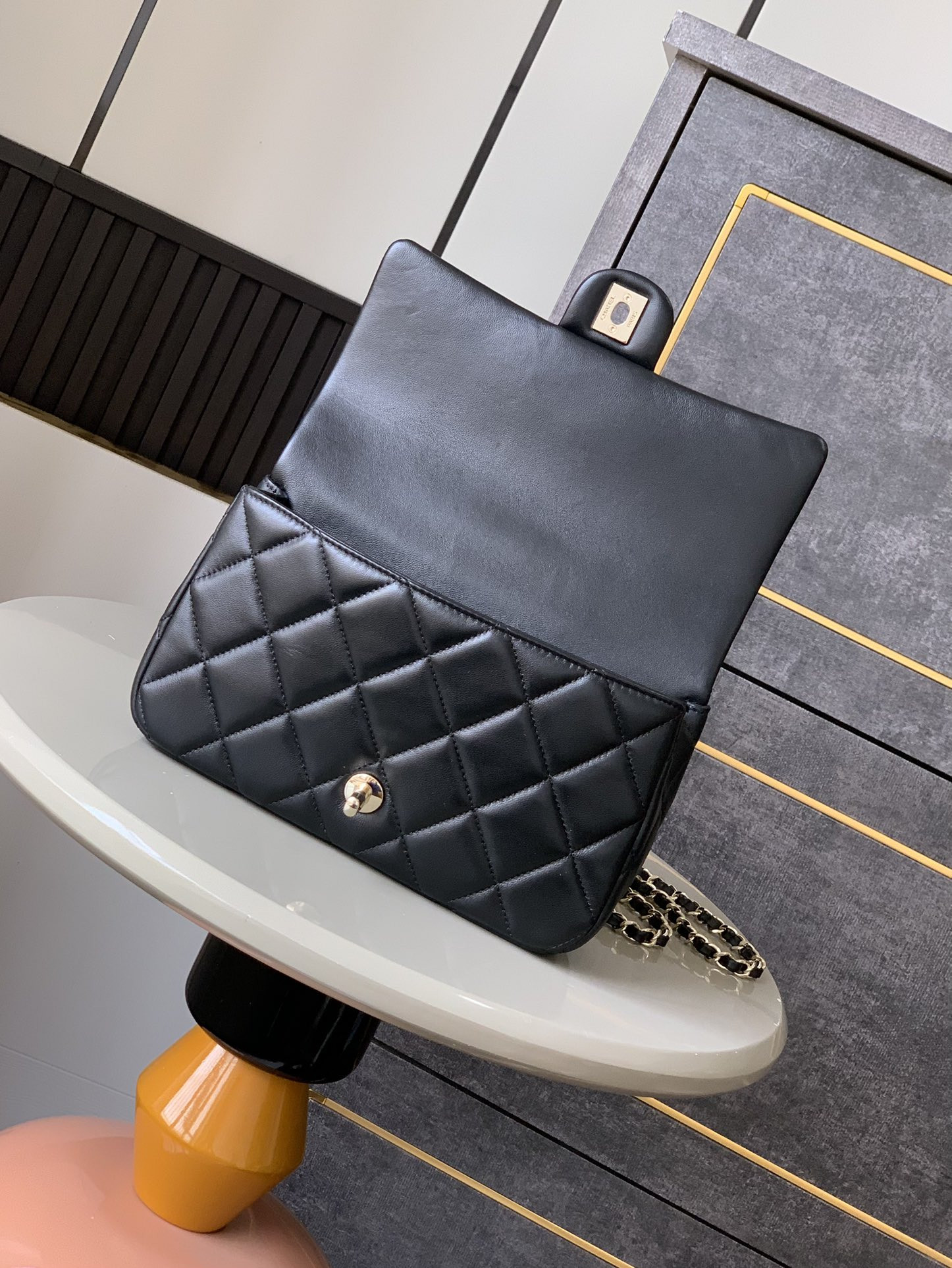 Chanel 25p Classic Hand Bag With Gold Handware