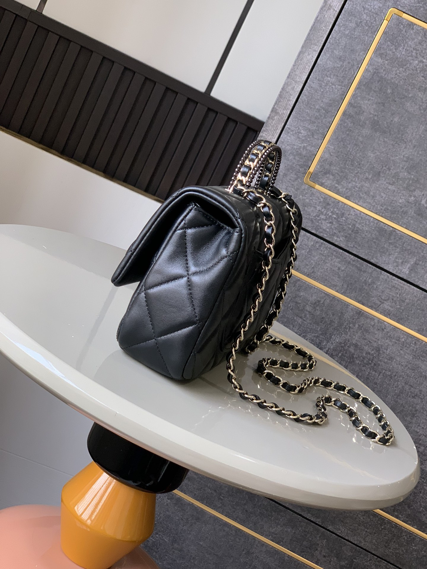 Chanel 25p Classic Hand Bag With Gold Handware