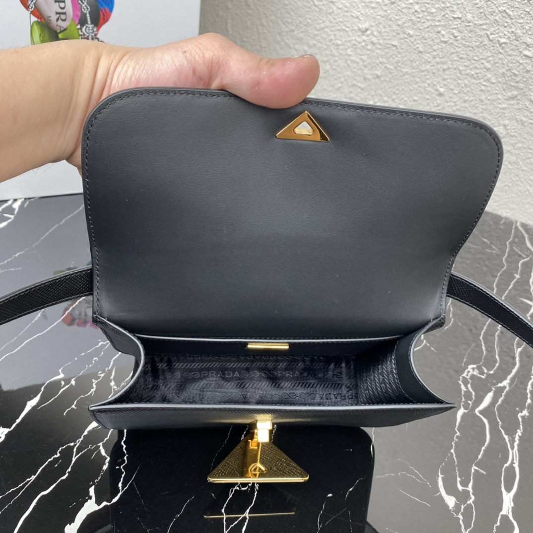 Prada Emblème Saffiano Shoulder Bag