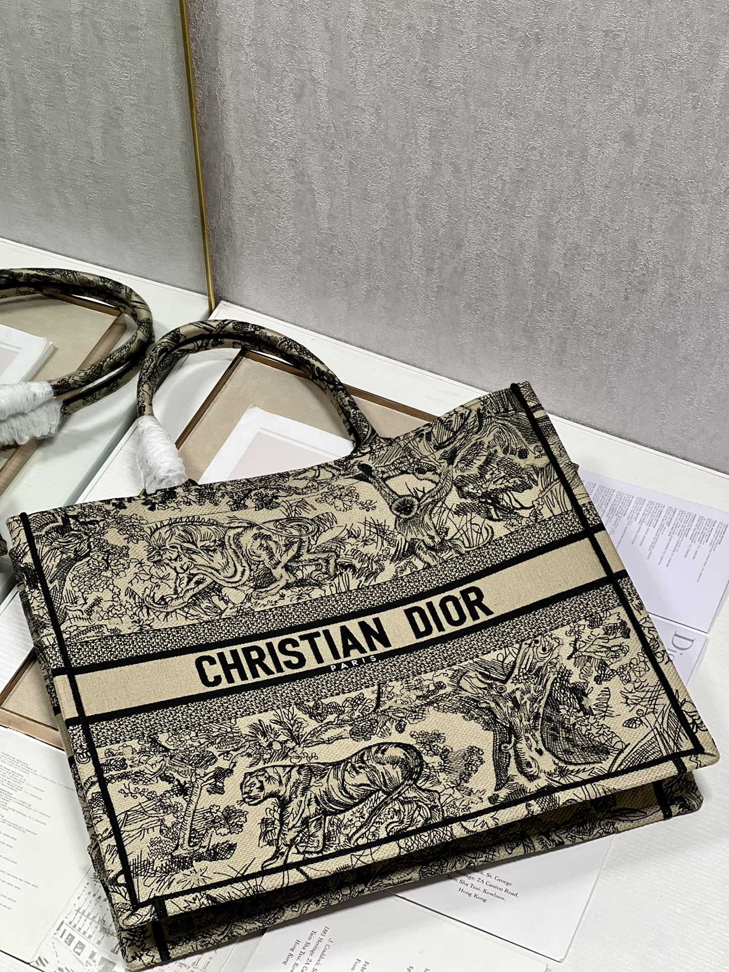 Large Dior Book Tote