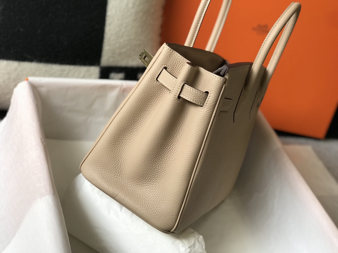 Hermès Bɪʀᴋɪɴ Trench coat grey platinum bag size: 25cm