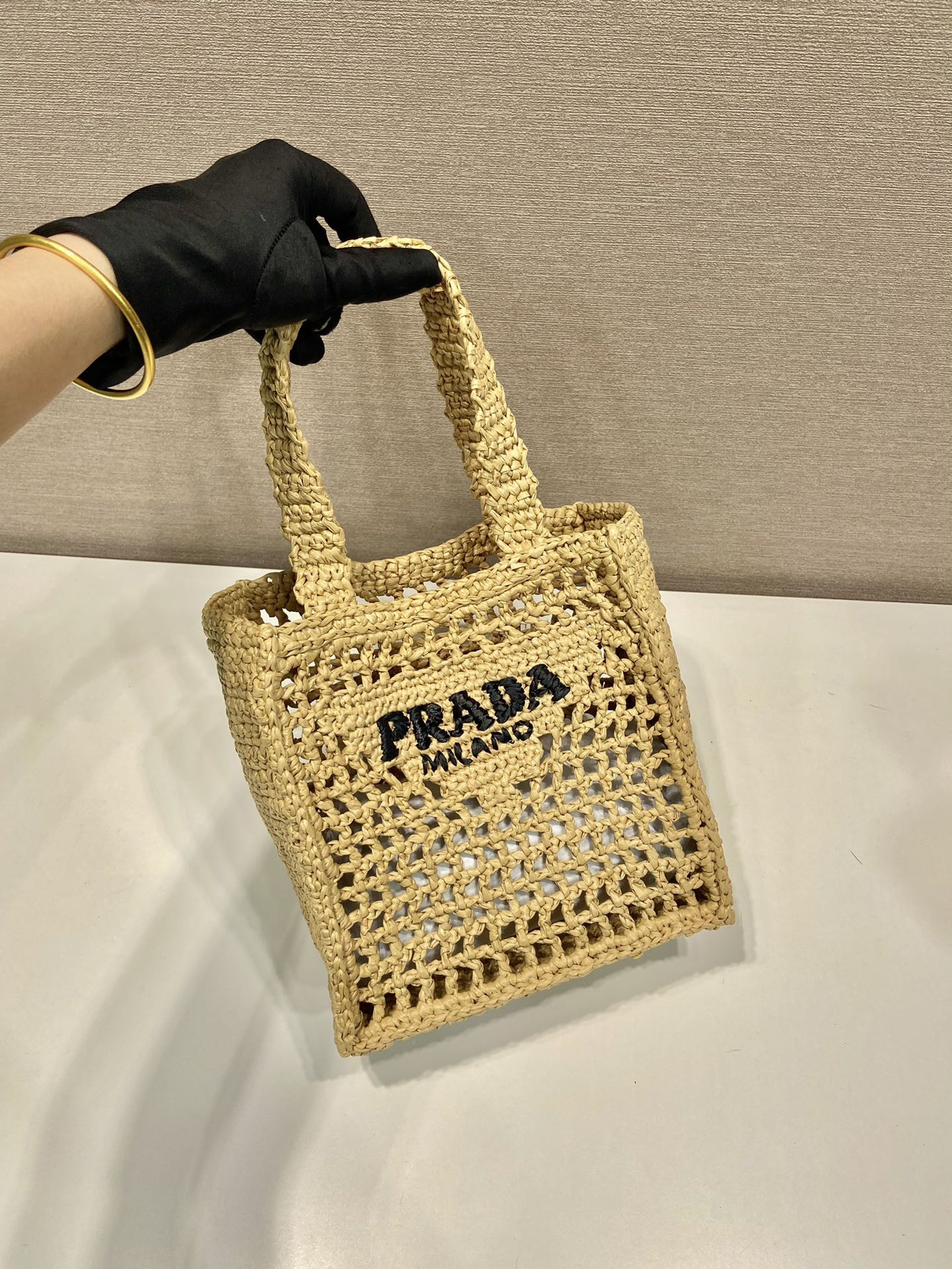 Prada Crochet Tote Bag