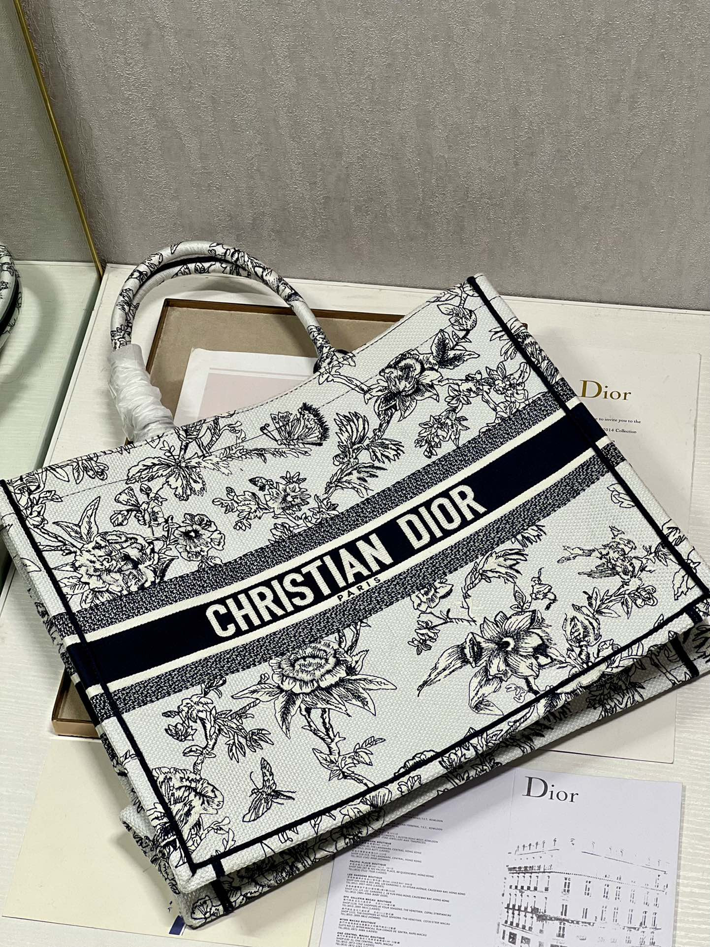 Large Dior Book Tote